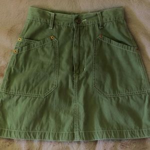 Rocky - green denim skirt - XS